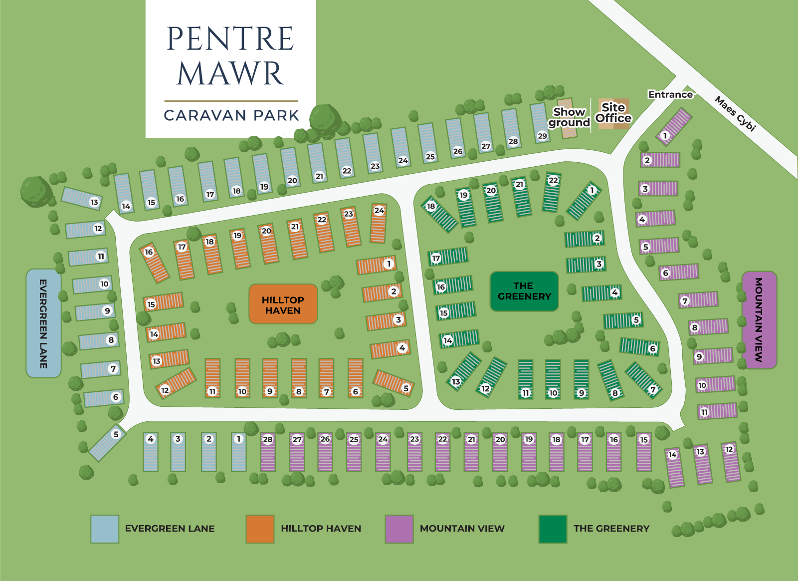 static caravans map